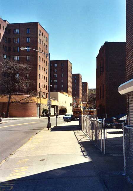 Looking north on Wood towards Virginia Ave from White Plains